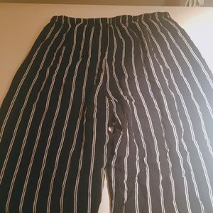 Stripped wide leg pants- Brandy Melville